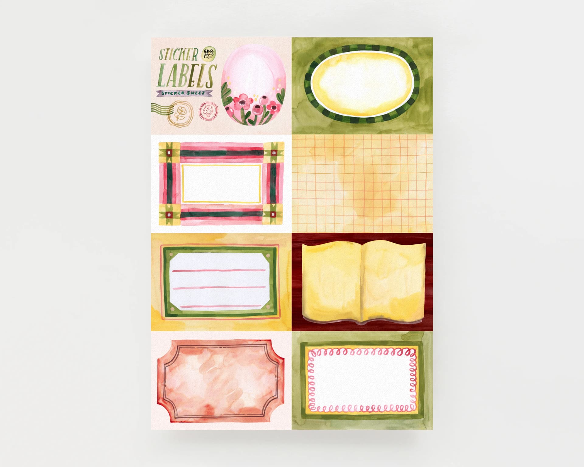 Sticker sheet - Spring Labels sticker