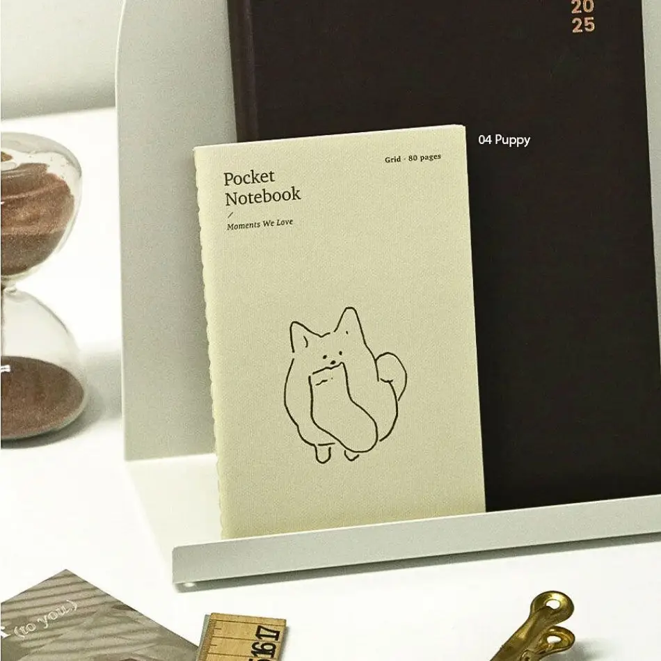 Puppy Iconic Adorable Handy Pocket Notebook v.3 – 4mm Grid sticker