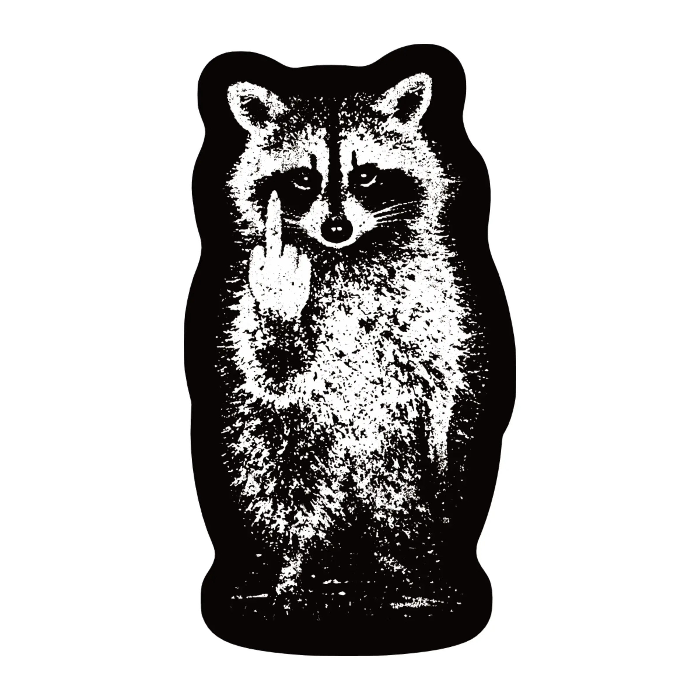 FU Raccoon Funny Grunge High Quality Vinyl Sticker sticker