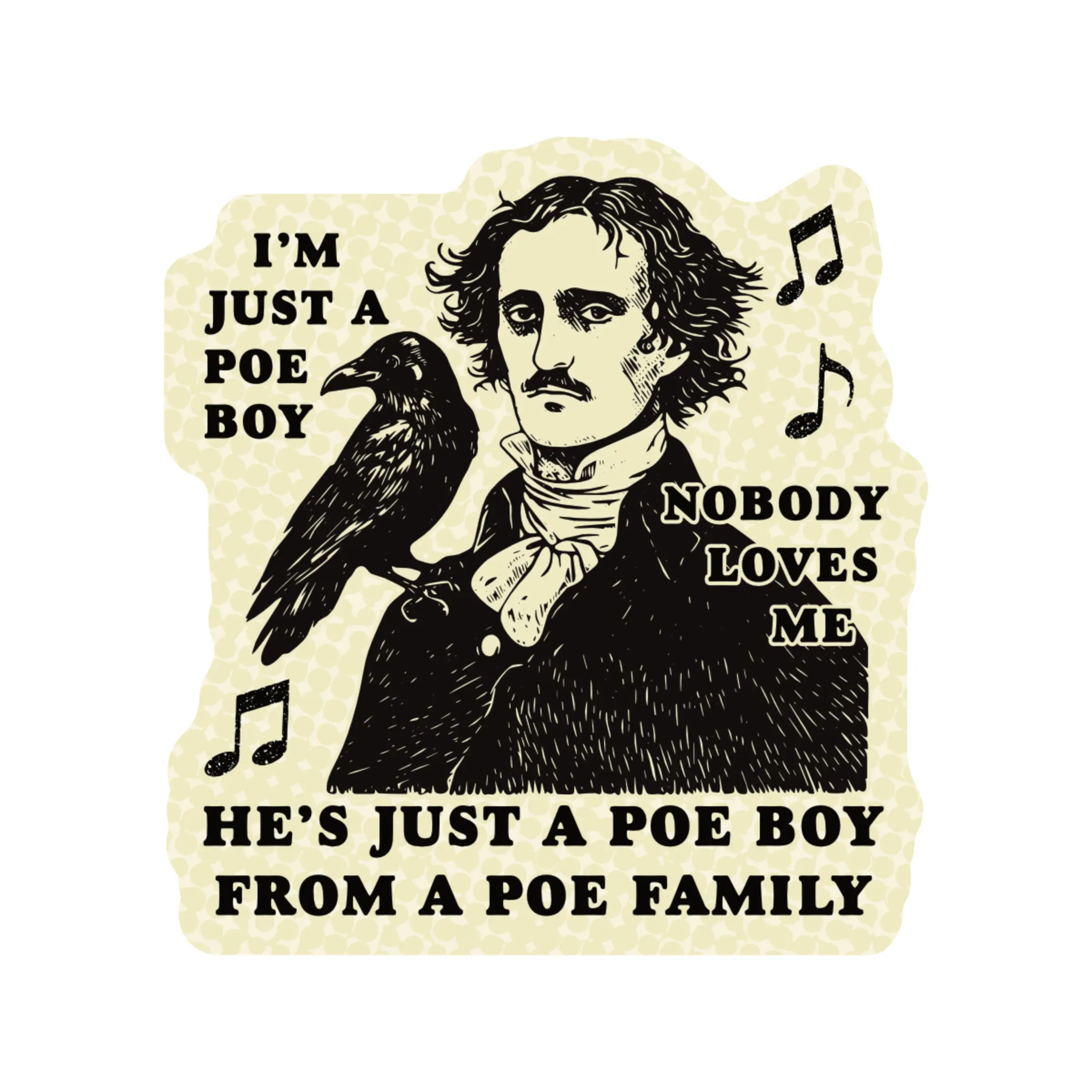 Funny Literature History Pun High Quality Vinyl Sticker sticker