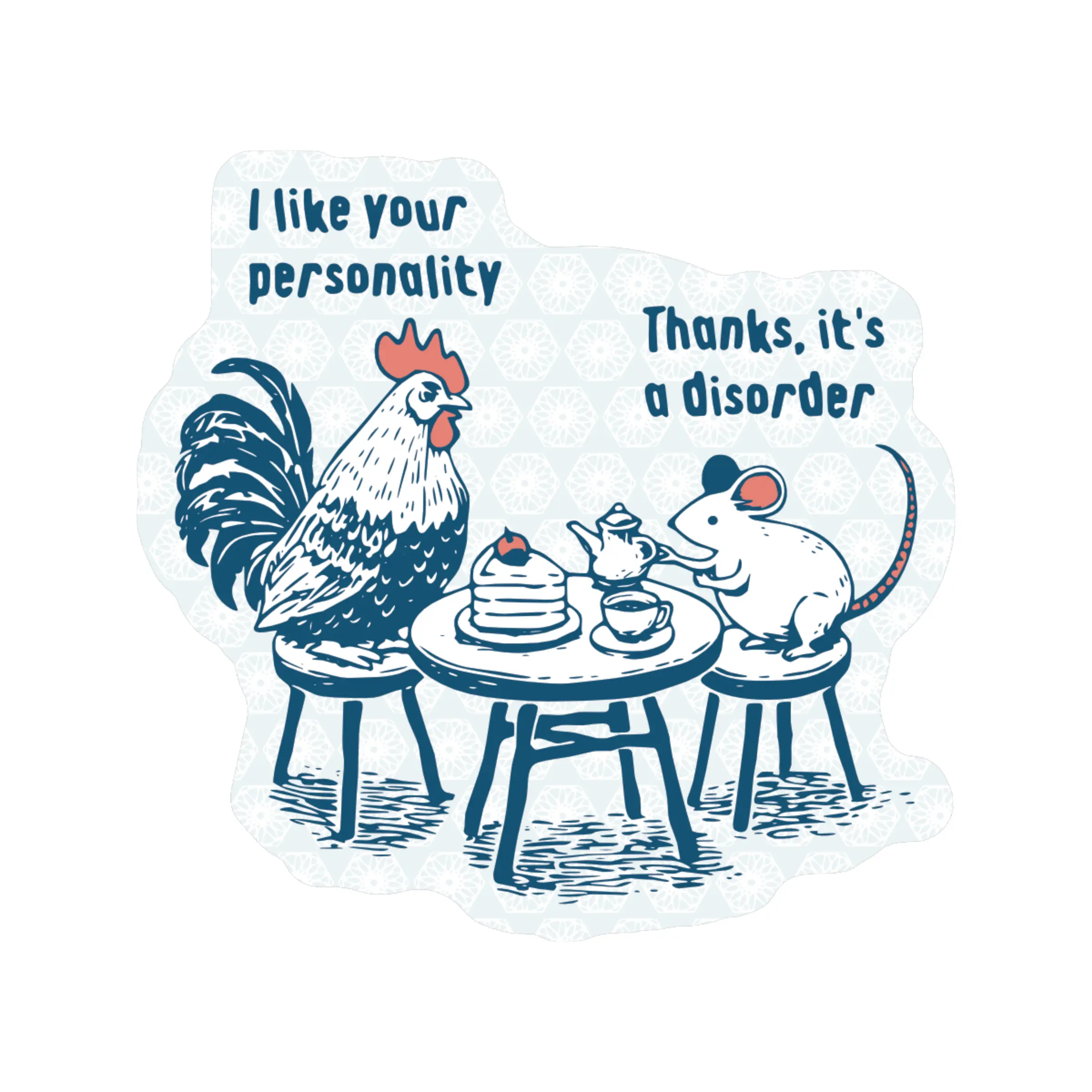 Cute Personality Disorder Animal High Quality Vinyl Sticker sticker