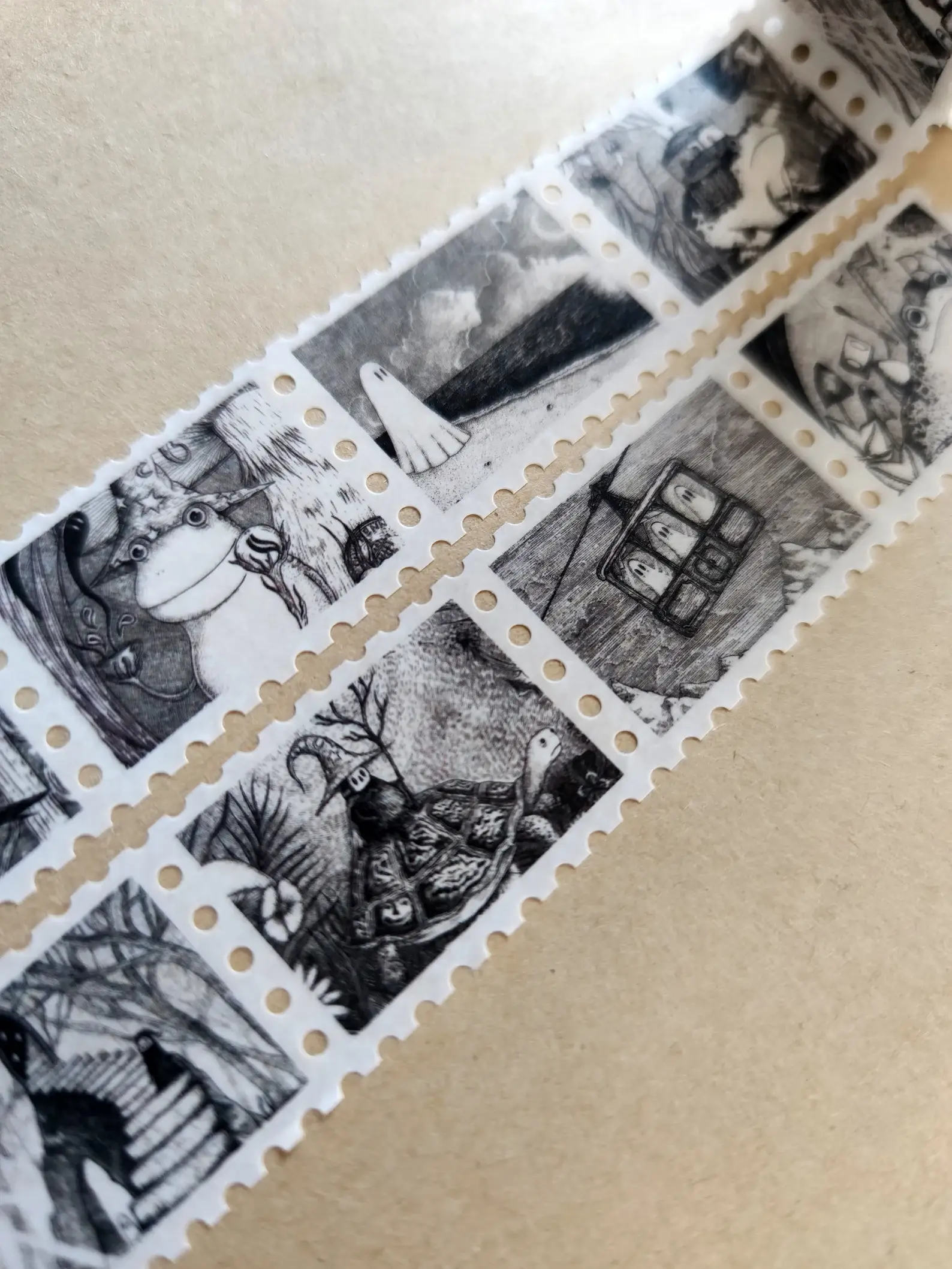 Curious Stamps Fantasy Art Washi Tape sticker