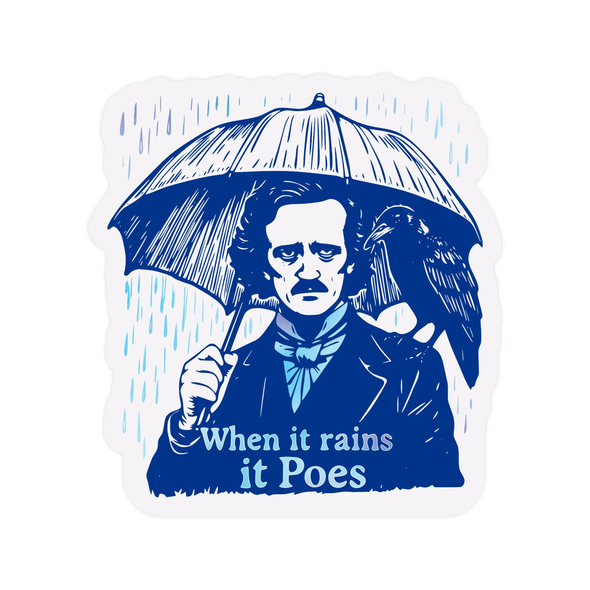 Literature Book Funny Quote Poe High Quality Vinyl Sticker sticker