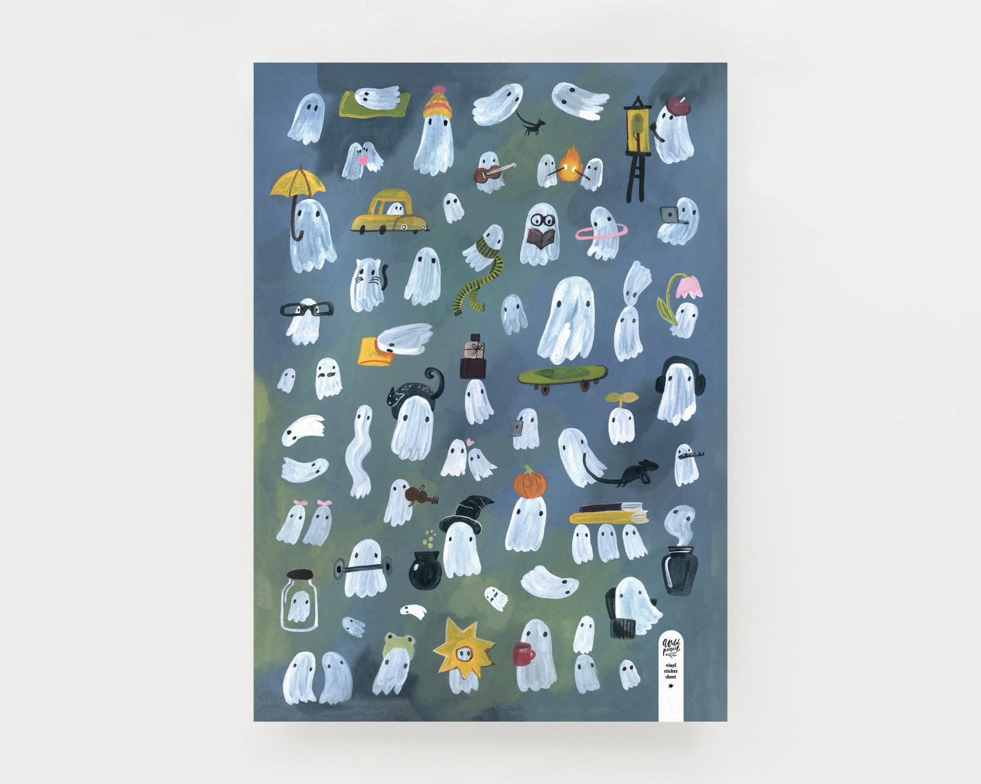 Vinyl sticker sheet - Ghosts sticker