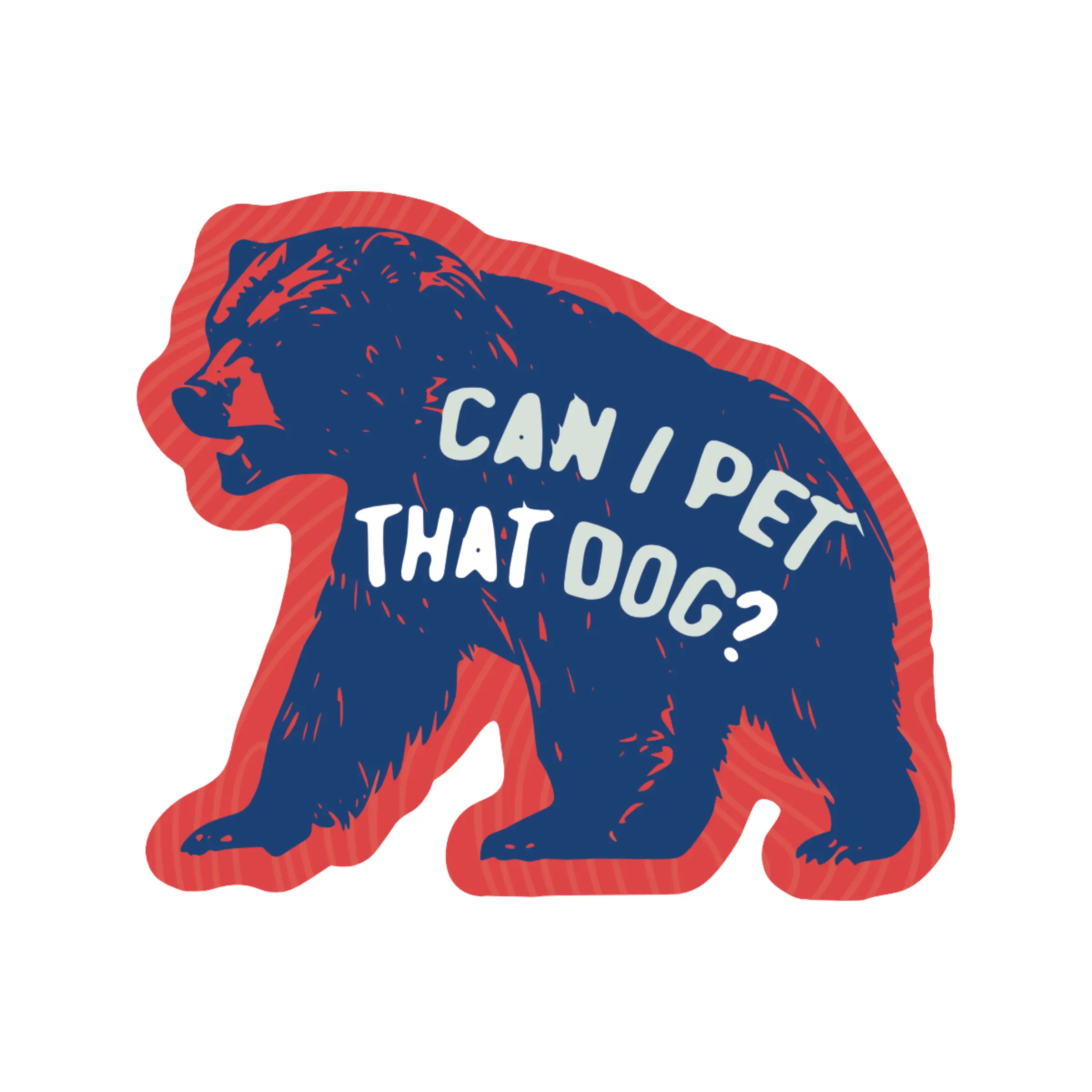 Pet That Dog Animal Funny High Quality Vinyl Sticker sticker