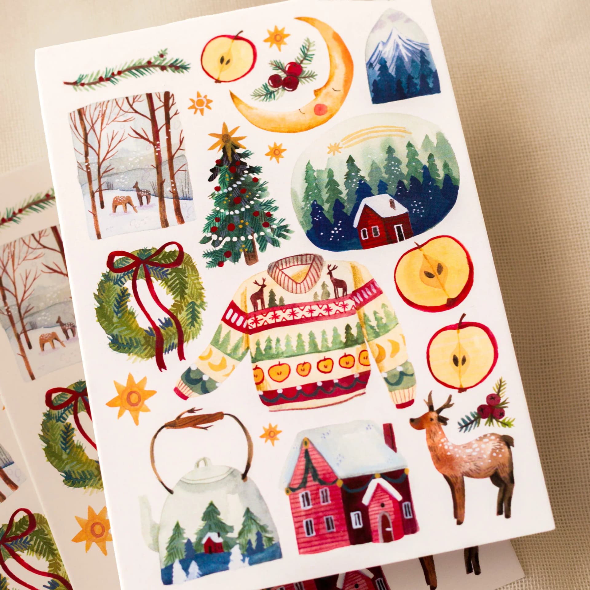 Postcard - Home For Christmas sticker
