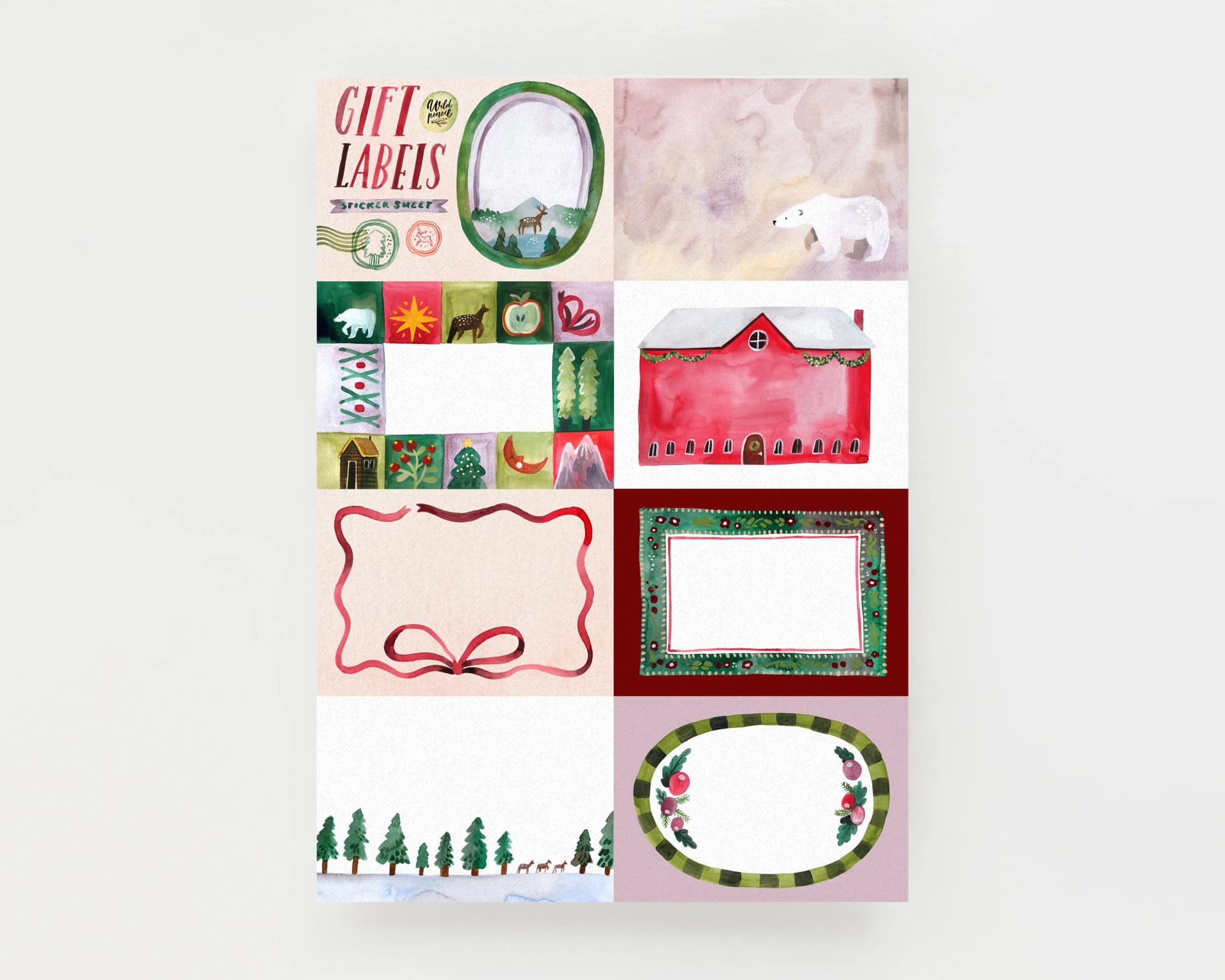Sticker sheet - Christmas Labels sticker