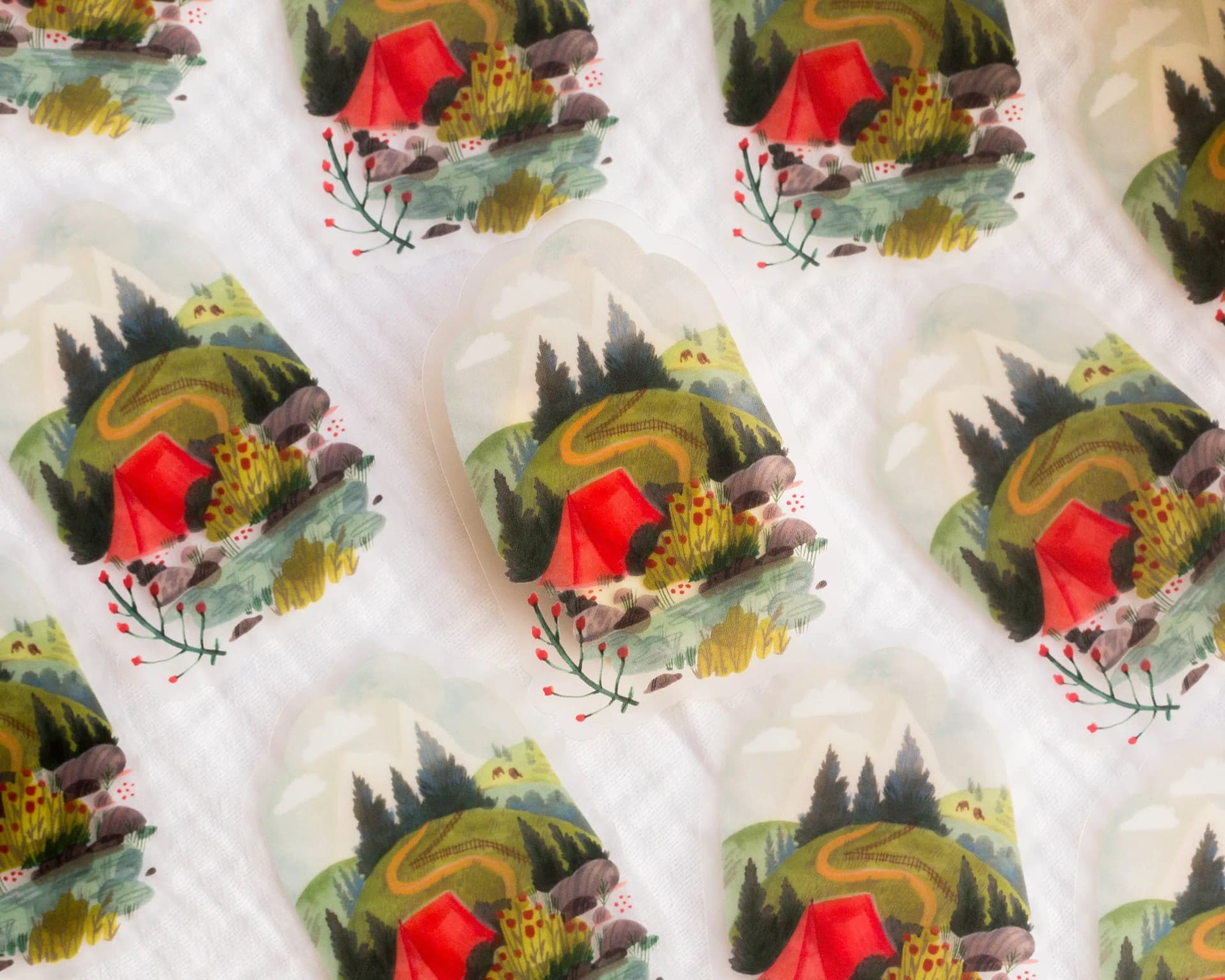 Vinyl sticker — Camping sticker