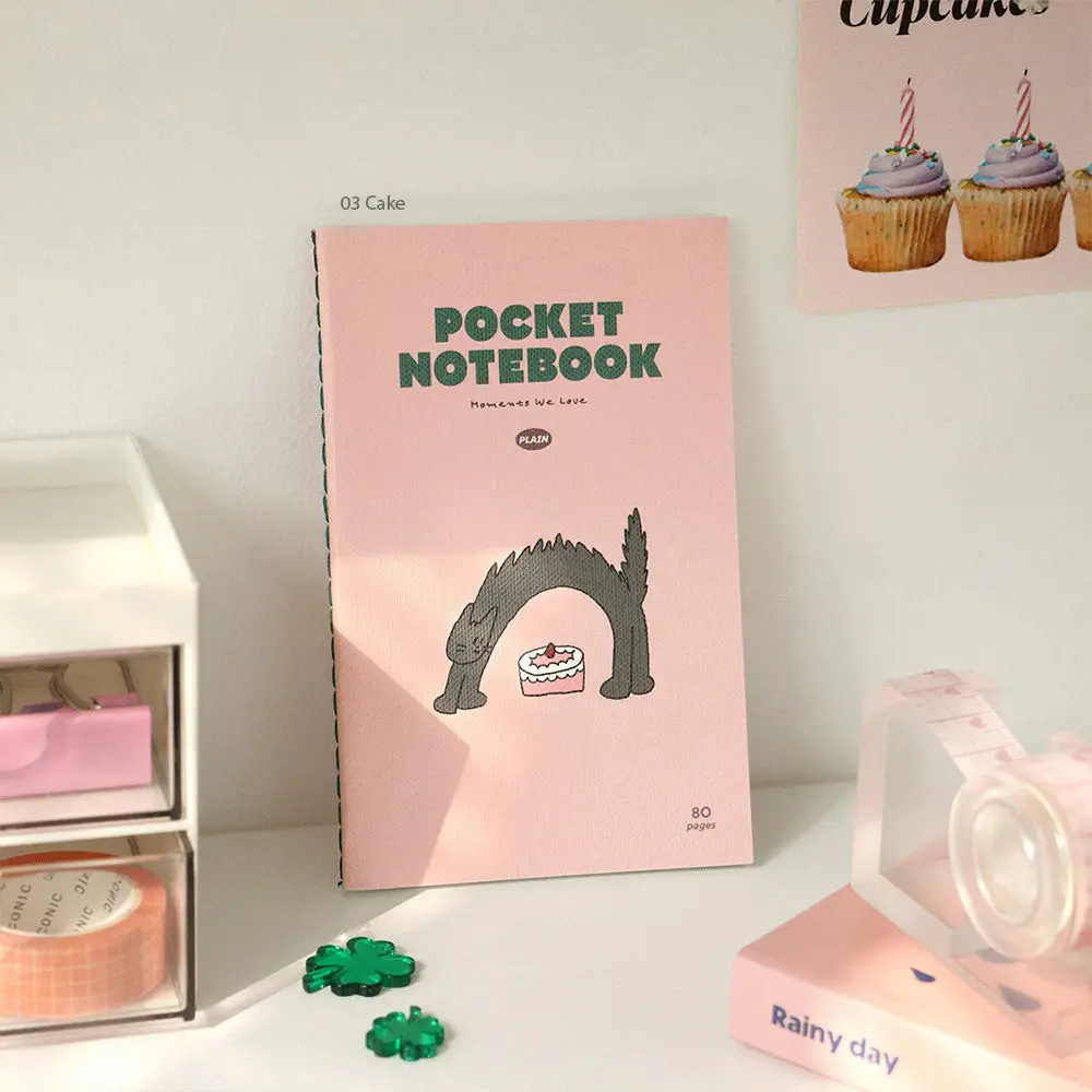Cake Iconic Charming Handy Pocket Notebook v.3 - Plain sticker